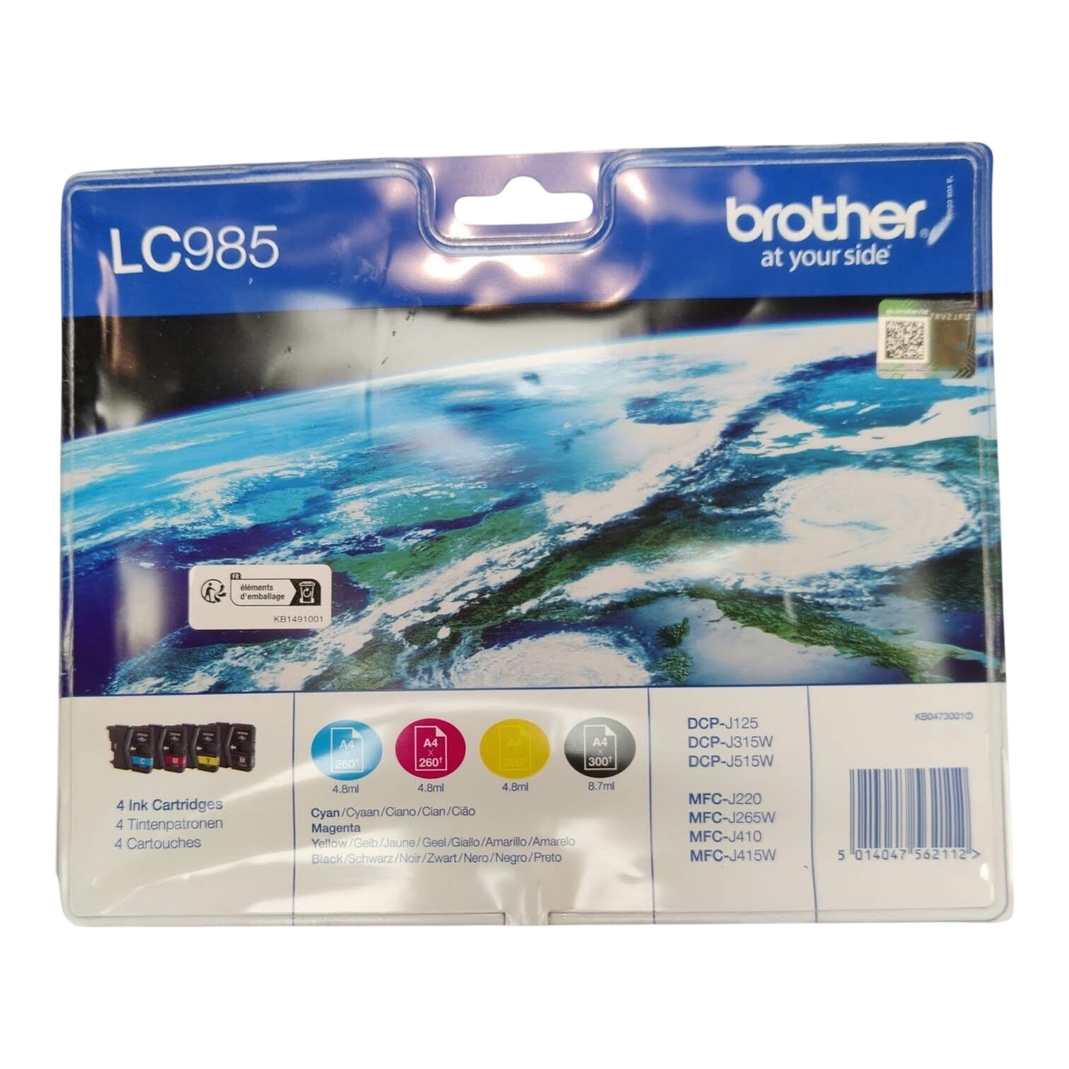 Acheter Brother LC985VALBP - Pack de 4 cartouches : noir, cyan, magenta, jaune - cartouches d'encre originales Parfait état - 10,00 € Brother LC985VALBP - Pack de 4 cartouches : noir, cyan, magenta, jaune - cartouches d'encre originales Parfait état reconditionné disponible sur Label Emmaüs