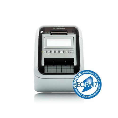 Brother QL-820NWB - Imprimante d'étiquettes - deux couleurs (monochrome) - thermique direct - rouleau (6,2 cm) - 300 x 600 ppp - jusqu'à 110 étiquettes/minute - USB 2.0, LAN, Wi-Fi(n), hôte USB, Bluetooth 2.1 EDR - outil de coupe - noir brillant, blan État correct N/A reconditionné disponible sur Fnac