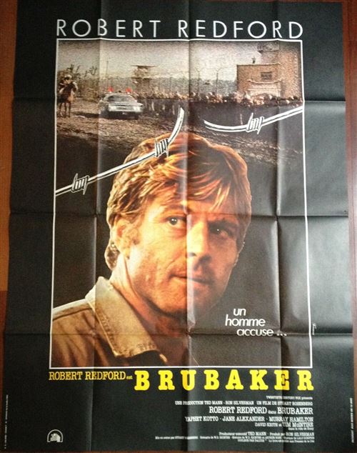 Brubaker - 1980 - Robert Redford - 116x158cm - Affiche de cinéma originale pliée État correct N/A reconditionné disponible sur Fnac | Dero