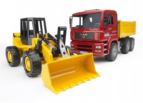 BRUDER - Camion benne MAN TGA avec chargeur articule FR 130 État correct reconditionné disponible sur Fnac