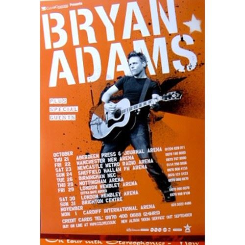 Bryan Adams - 51x76 cm - AFFICHE / POSTER État correct N/A reconditionné disponible sur Fnac