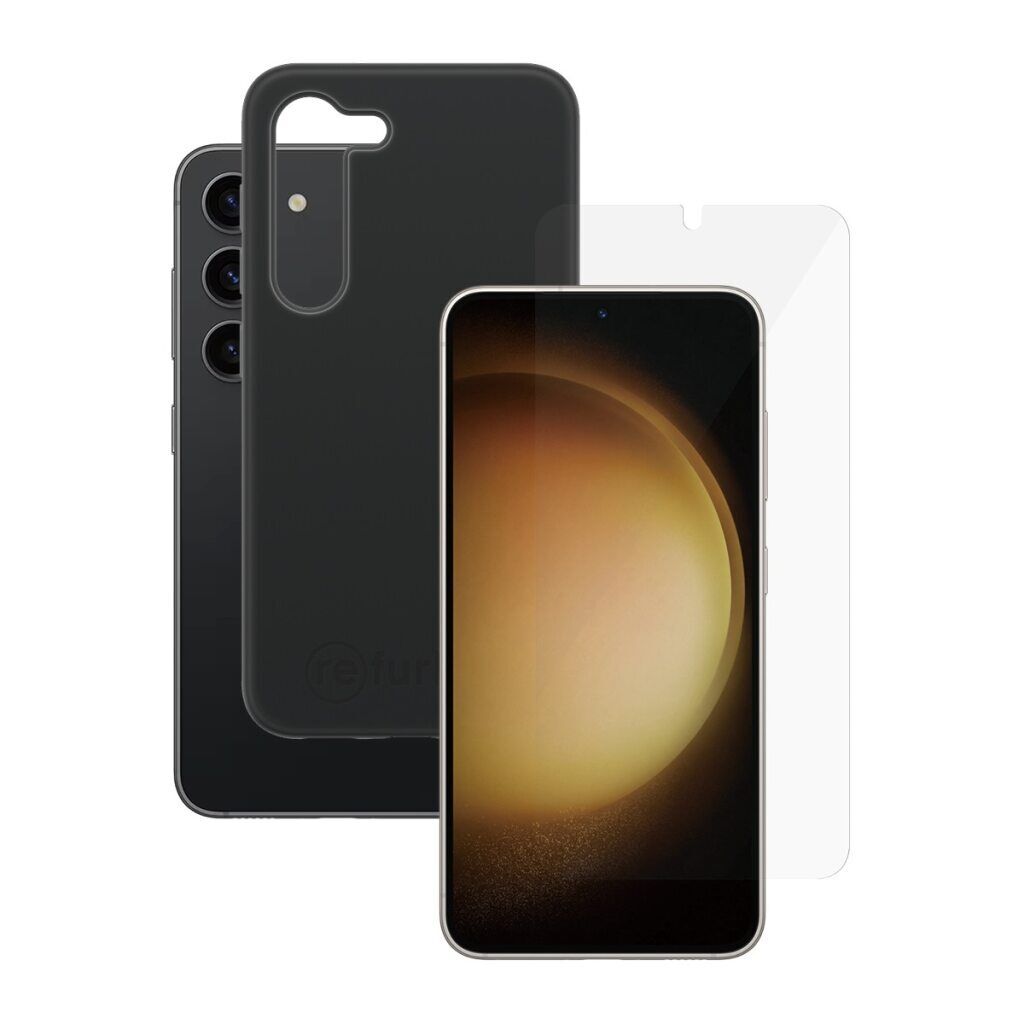 Bundle coque de téléphone noire & Protection d'écran iPhone 13 Pro Parfait état reconditionné disponible sur Refurbed | Dero