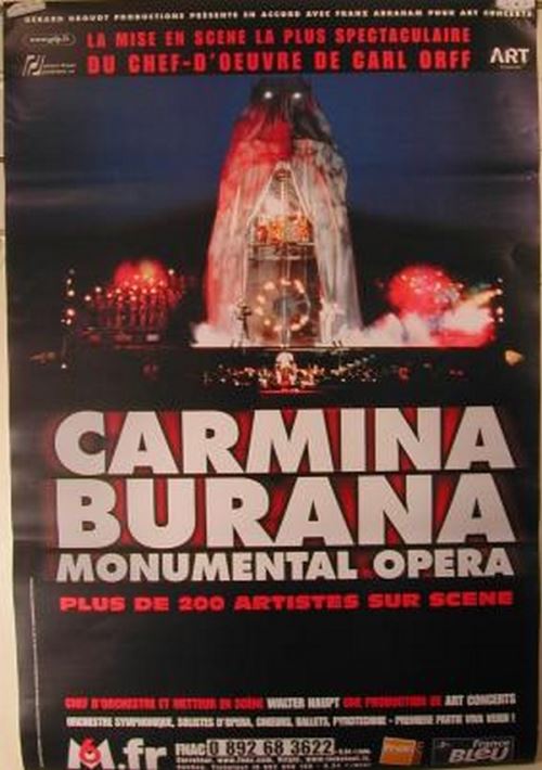 Burana Carmina - 80x120 cm - AFFICHE / POSTER État correct - 17,99 € Burana Carmina - 80x120 cm - AFFICHE / POSTER État correct N/A reconditionné disponible sur Fnac