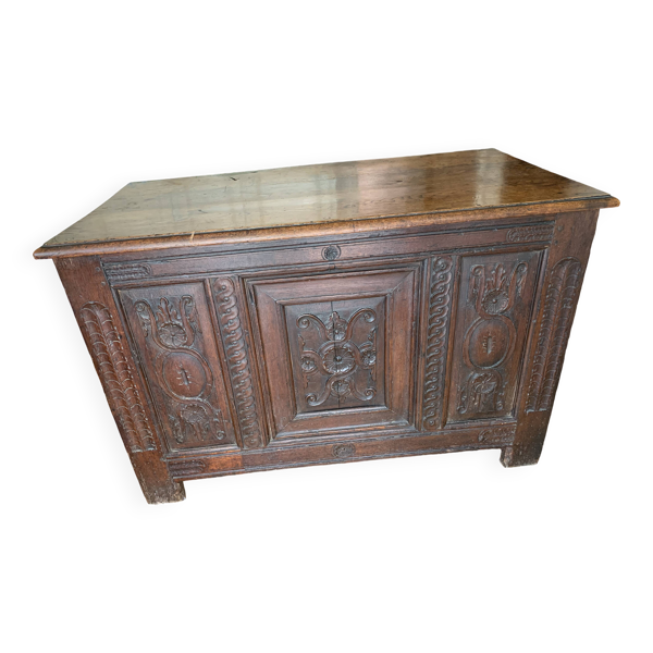 Bureau, ancien coffre renaissance XVIe Bon état reconditionné (offre indisponible)