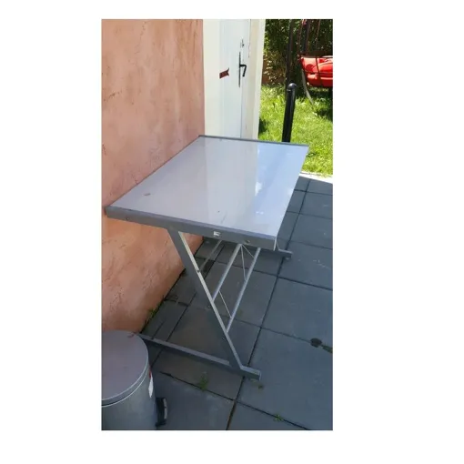 Bureau De Travail Acier Et Verre Table Tablette Gueridon Console Demontable 50x60 Cm Bon état reconditionné disponible sur Rakuten