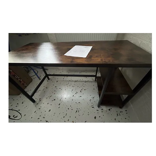 Bureau droit Vasagle bois/acier - style industriel neuf Bon état reconditionné disponible sur Rakuten