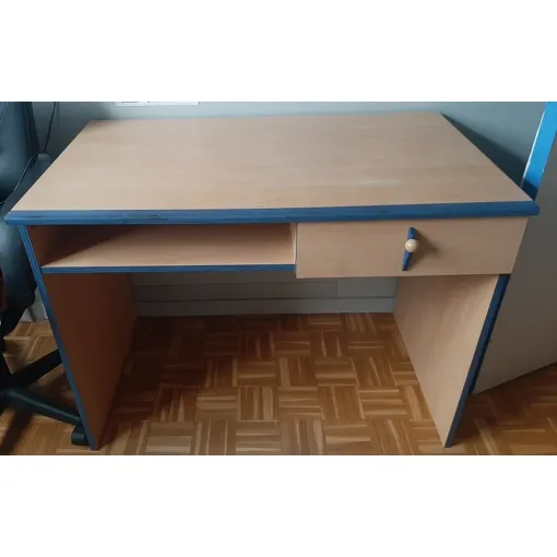 BUREAU enfant 1 tiroir + SURMEUBLE (3 niches) marque GAMI modèle DERBY Bon état reconditionné disponible sur Rakuten