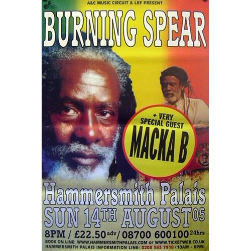 Burning Spear - 100x150 cm - AFFICHE / POSTER État correct N/A reconditionné disponible sur Fnac