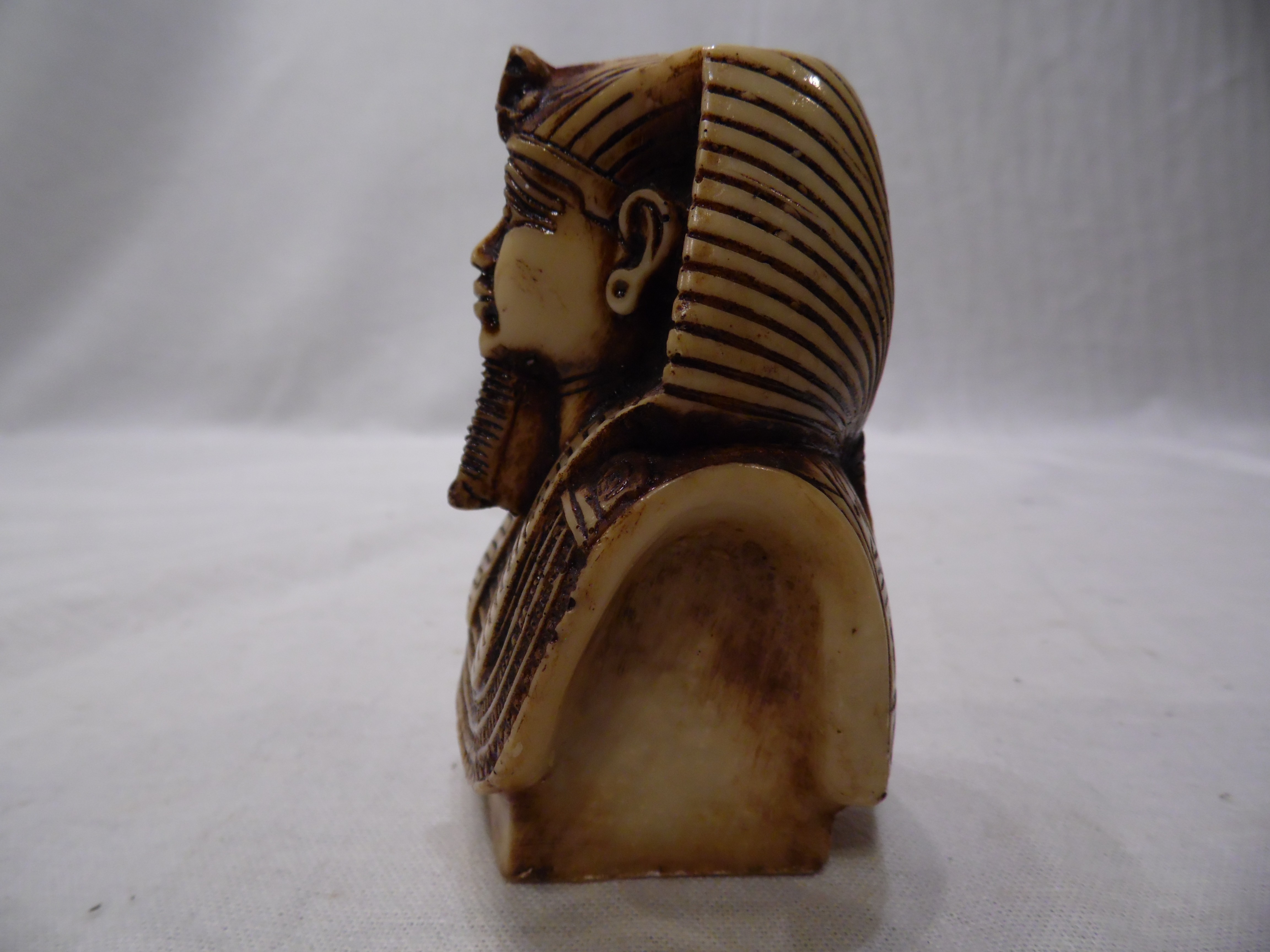 Voir photo 4 de Buste du pharaon Toutankhamon Buste du pharaon Toutankhamon État correct reconditionné photo 4