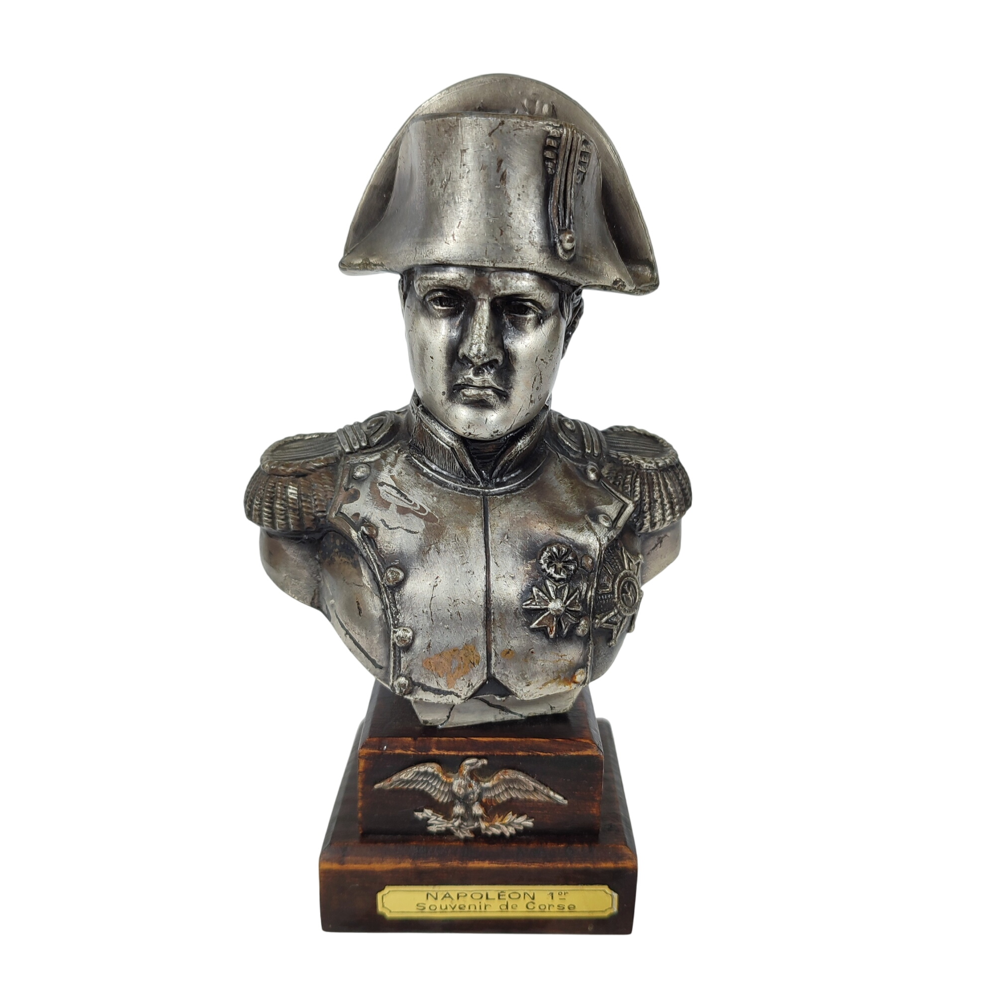 Acheter Buste Napoléon 1er sur socle bois État correct - 10,00 € Buste Napoléon 1er sur socle bois État correct reconditionné disponible sur Label Emmaüs