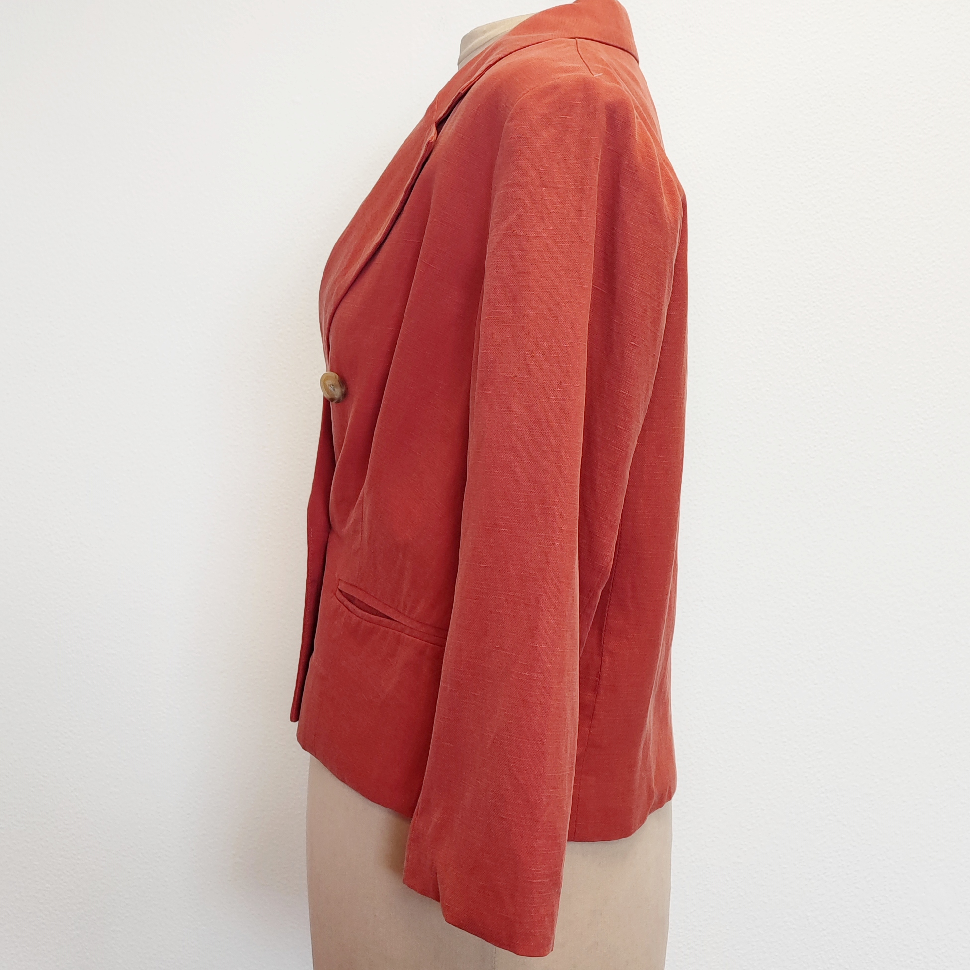 C'EST BEAU LA VIE - Veste rouge brique - 38 - Femme Bon état reconditionné photo 2