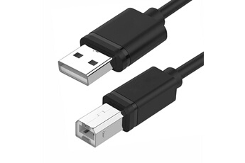Câble d'Imprimante USB-A vers USB-B mâle à mâle 3 mètre Noir pour imprimante HP, Canon, Dell, Lexmark, Epson, Xerox, Brother, Samsung Bon état reconditionné disponible sur Darty