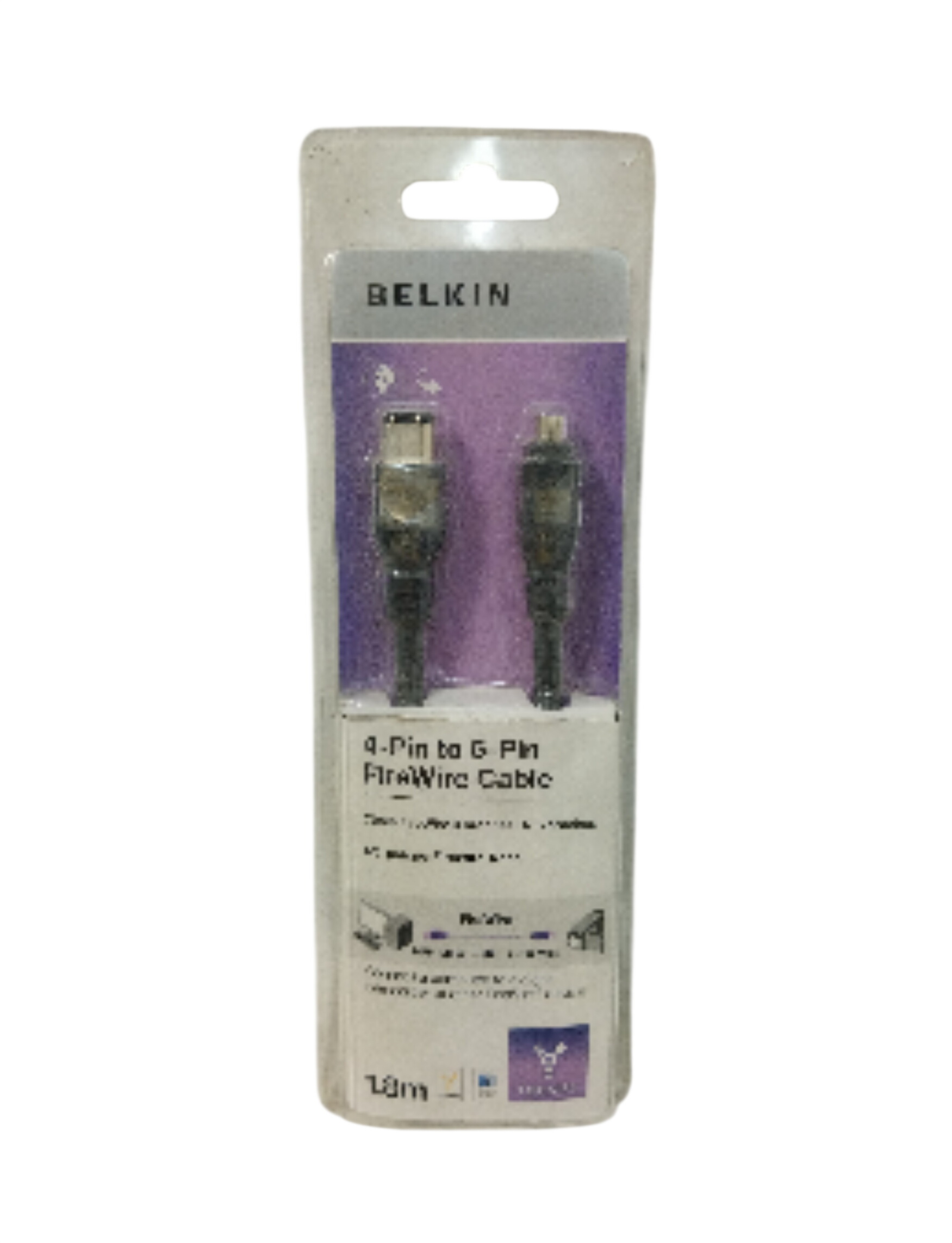 Acheter Câble FireWire Belkin 4 broches-6 broches Mâle/mâle 1,8m neuf - 12,99 € Câble FireWire Belkin 4 broches-6 broches Mâle/mâle 1,8m neuf reconditionné disponible sur Label Emmaüs