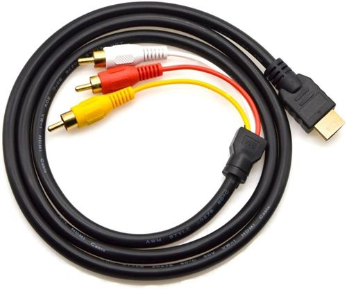 Câble HDMI vers 3 RCA pour HDTV, DVD de PC et projecteurs Alpexe® État correct - 11,99 € Câble HDMI vers 3 RCA pour HDTV, DVD de PC et projecteurs Alpexe® État correct reconditionné disponible sur Fnac