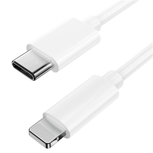 Câble iPad iPhone lightning vers USB Type C chargeur rapide 30W 3A charge et synchronisation ultra rapide, long. 2m ®Airel État correct - 12,95 € Câble iPad iPhone lightning vers USB Type C chargeur rapide 30W 3A charge et synchronisation ultra rapide, long. 2m ®Airel État correct N/A reconditionné disponible sur Fnac