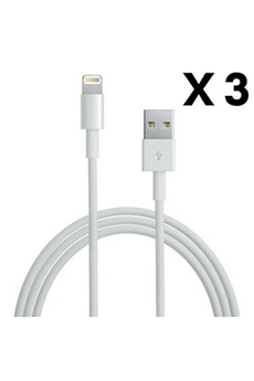 Câble Lightning blanc Apple chargeur iPhone ×3 1m Très bon état - 29,90 € Câble Lightning blanc Apple chargeur iPhone ×3 1m Très bon état N/A reconditionné disponible sur Darty