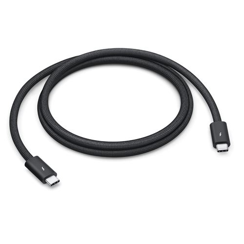 Câble Thunderbolt 5 USB‑C Apple Pro 1 m Noir État correct Apple reconditionné disponible sur Fnac