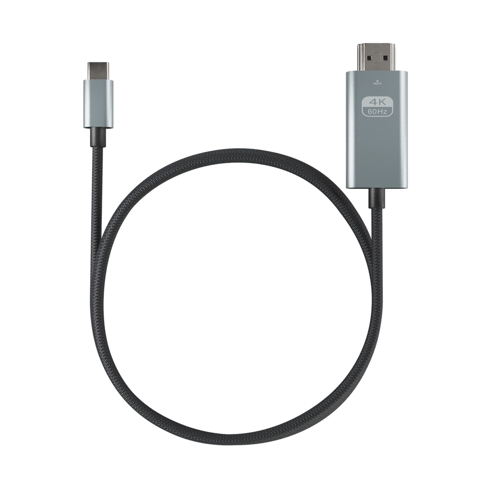 Câble tressé USB-C vers HDMI (4K@60Hz) - 2m noir Parfait état reconditionné disponible sur Refurbed | Dero