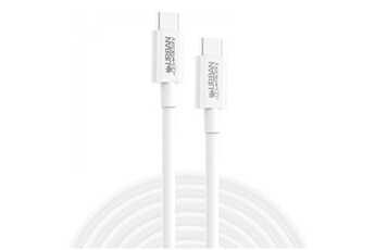 CABLE USB-C VERS USB-C 2M E-MARK 100W BLANC Bon état Urban Factory reconditionné disponible sur Darty