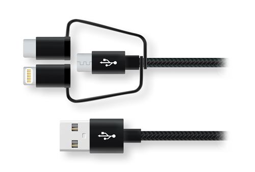 Câble Wefix 3 en 1 pour iPhone/iPad/iPod Noir État correct - 15,99 € Câble Wefix 3 en 1 pour iPhone/iPad/iPod Noir État correct reconditionné disponible sur Fnac