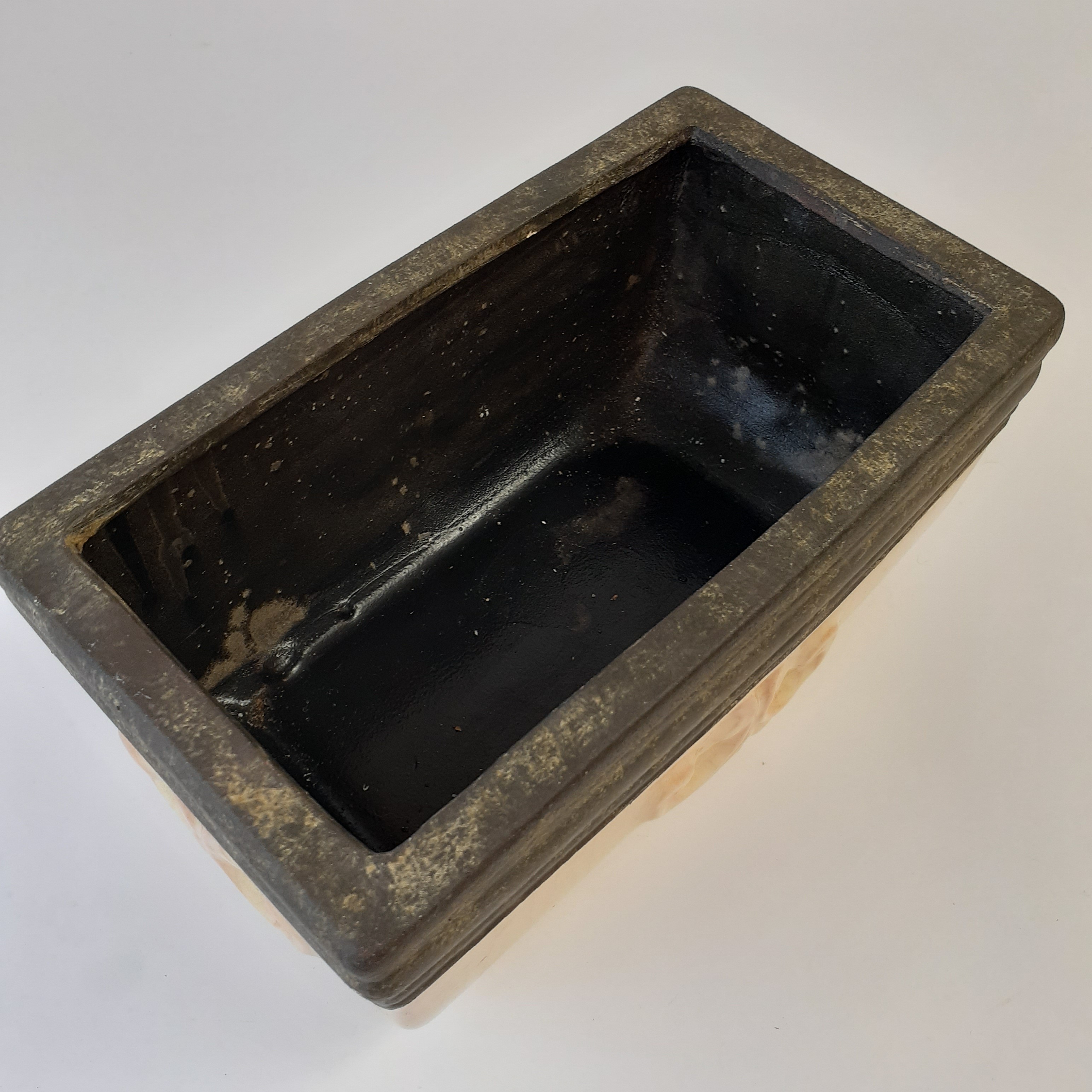 Voir photo 3 de Cache pot en terre cuite émaillé Cache pot en terre cuite émaillé Très bon état reconditionné photo 3