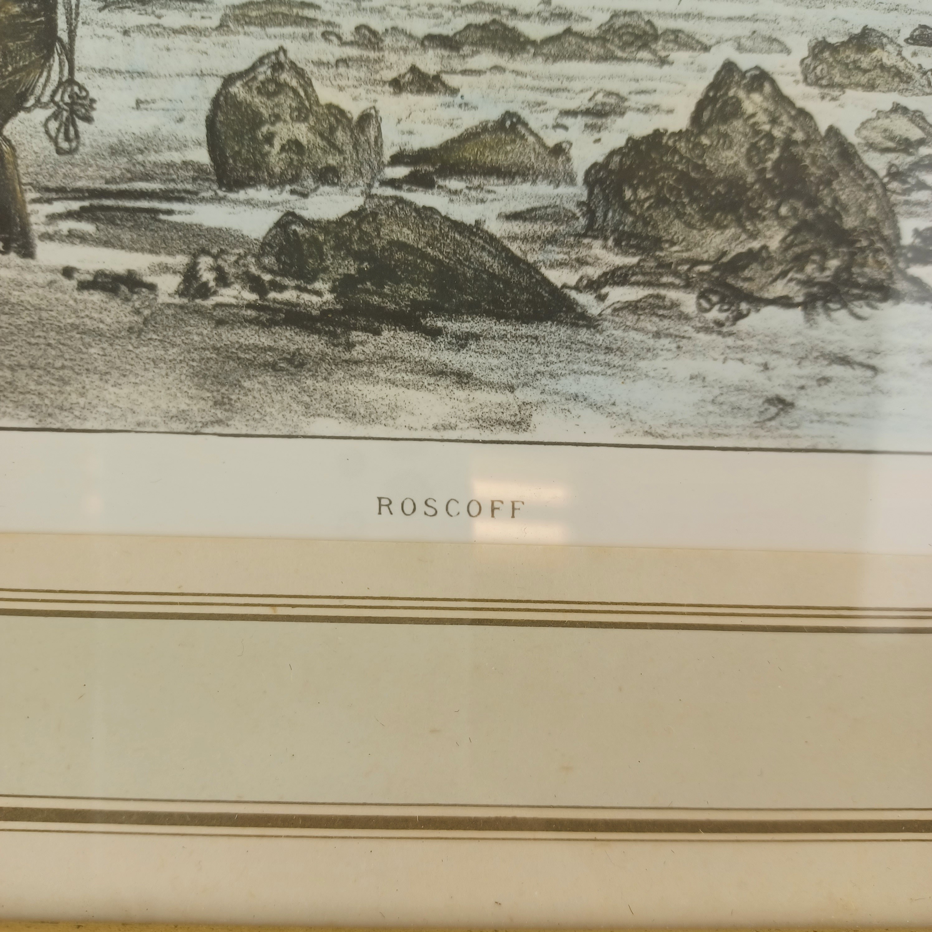 Voir photo 3 de Cadre d'un dessin au crayon de couleur de Roscoff, le port de 27x33 cm Cadre d'un dessin au crayon de couleur de Roscoff, le port de 27x33 cm Très bon état reconditionné photo 3
