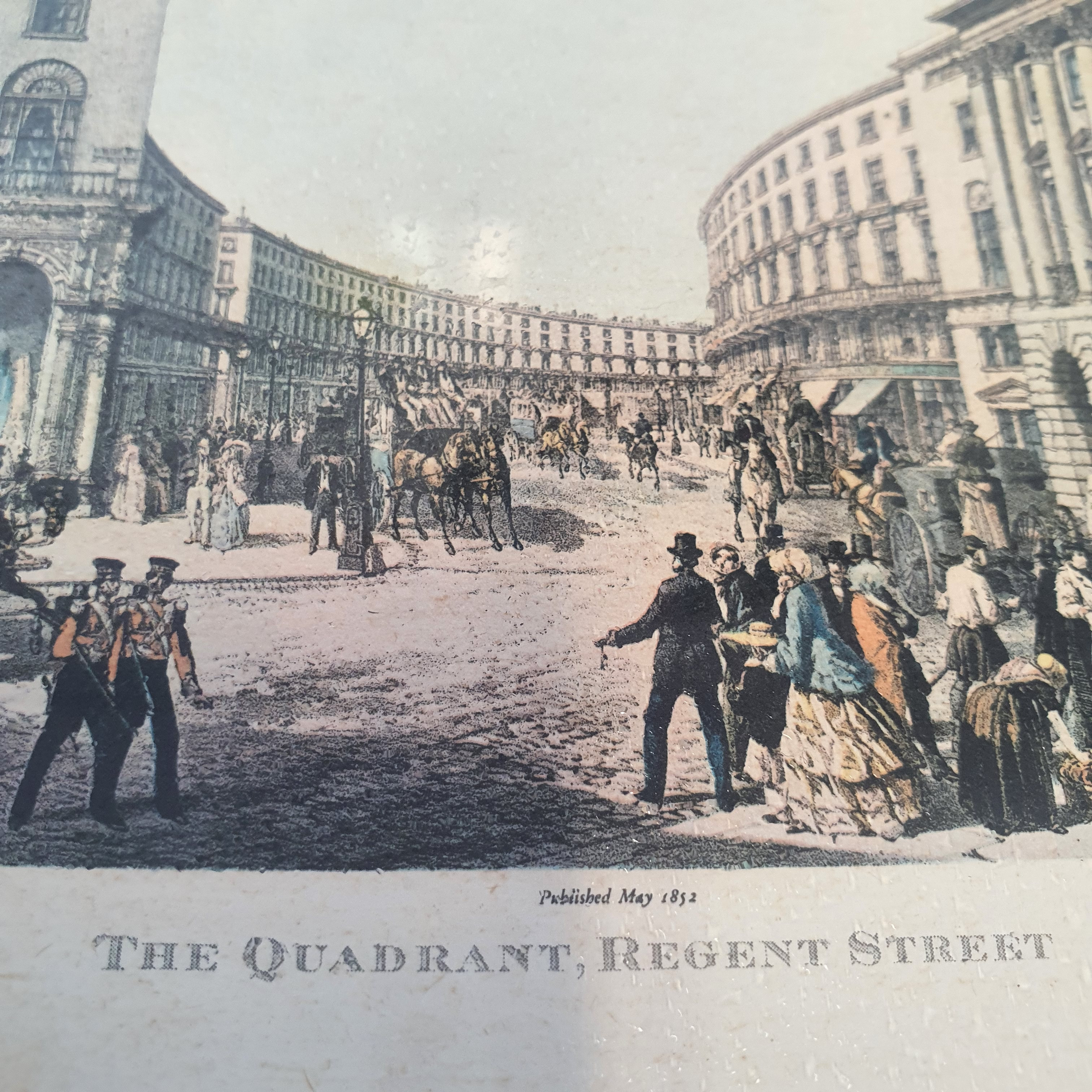 Voir photo 6 de Cadre Impression du Quadrant Regent Street Mai 1852 Cadre Impression du Quadrant Regent Street Mai 1852 État correct reconditionné photo 6