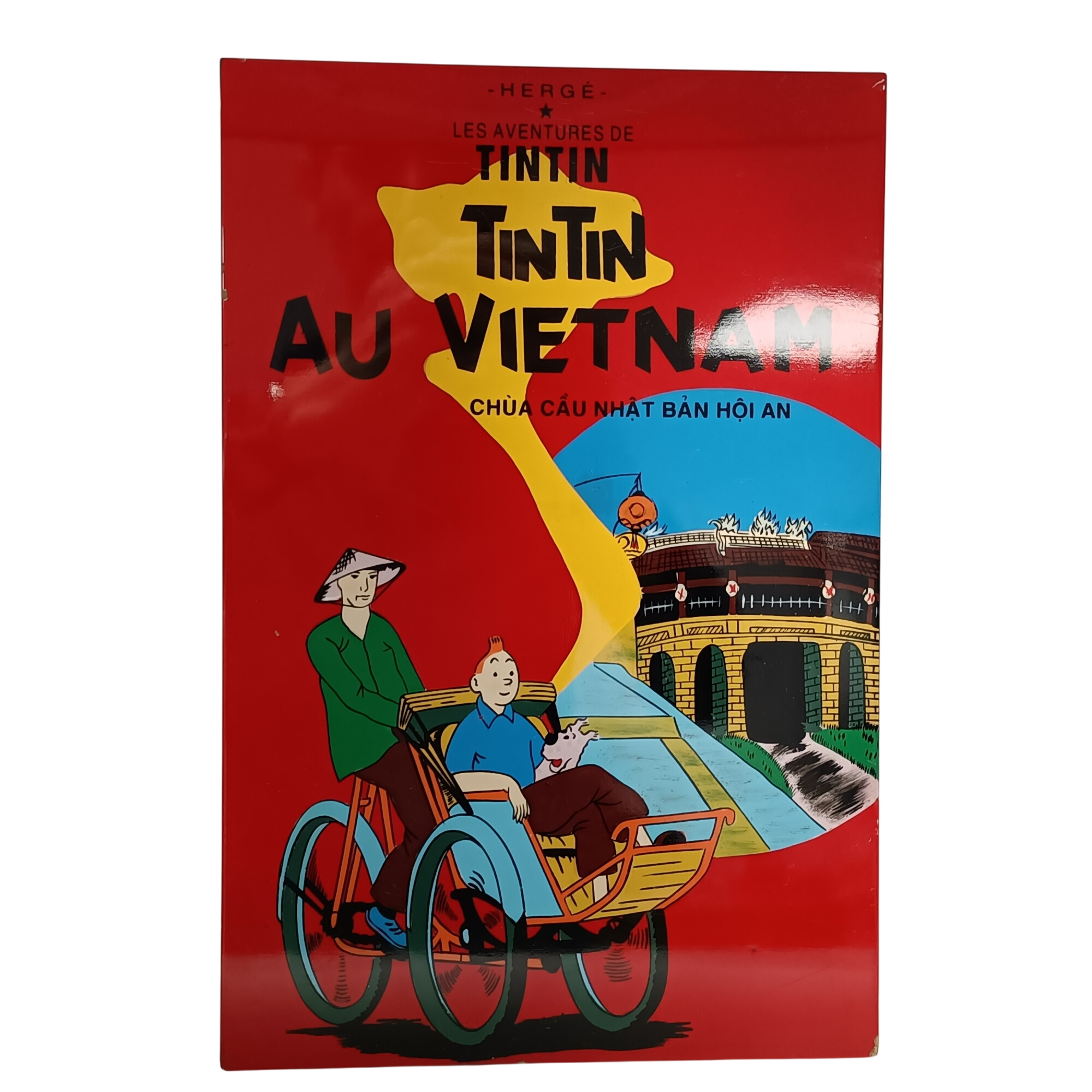 Cadre mural Tintin au Vietnam 30x20 cm bois plexiglass décoration BD - 12,50 € Cadre mural Tintin au Vietnam 30x20 cm bois plexiglass décoration BD reconditionné disponible sur Label Emmaüs