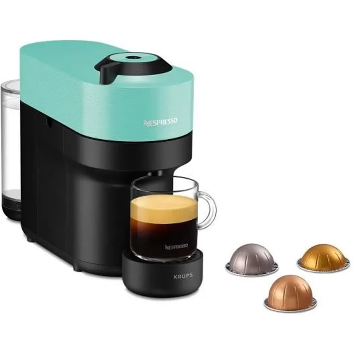 Cafetière à capsules - KRUPS - NESPRESSO VERTUO POP XN9204 - 11 L - 1500 W - Centrifusion™ refurbished - 49,00 € Cafetière à capsules - KRUPS - NESPRESSO VERTUO POP XN9204 - 11 L - 1500 W - Centrifusion™ refurbished reconditionné disponible sur Cdiscount Seconde Vie