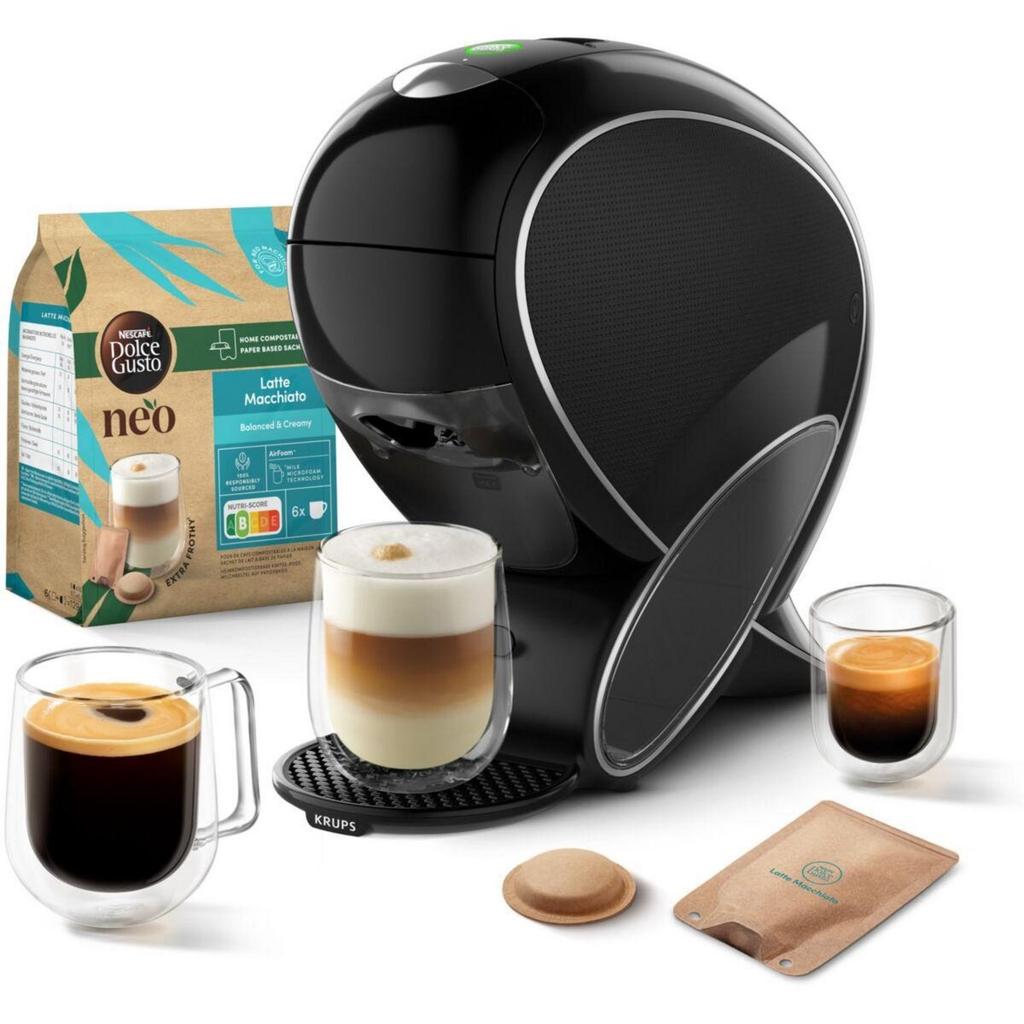 Acheter Cafetière à dosette Compatible Dolce Gusto Krups Dolce Gusto NEO L - Noir Reconditionné - 79,00 € Cafetière à dosette Compatible Dolce Gusto Krups Dolce Gusto NEO L - Noir Reconditionné Krups reconditionné disponible sur Backmarket