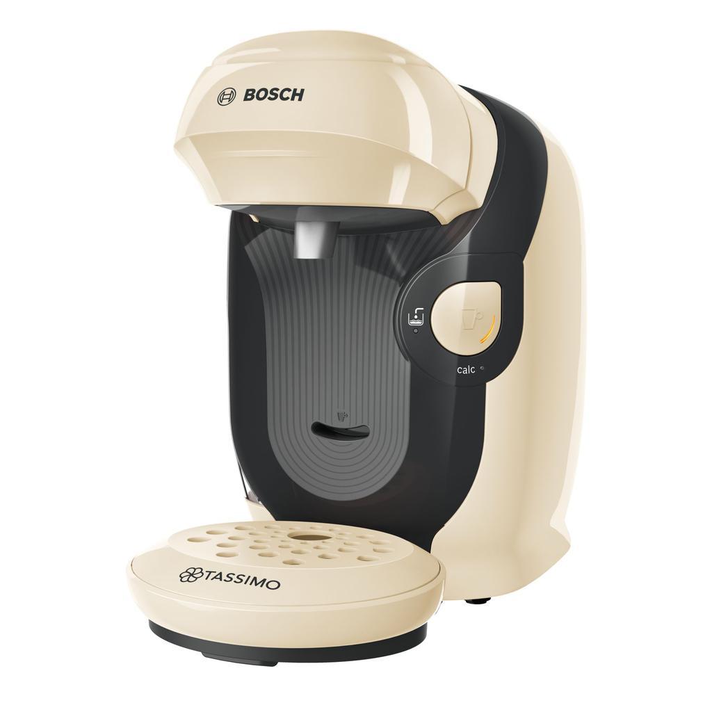 Cafetière à dosette Compatible Tassimo Bosch TAS1107 1,5000L - Beige Reconditionné - 79,00 € Cafetière à dosette Compatible Tassimo Bosch TAS1107 1,5000L - Beige Reconditionné Bosch reconditionné disponible sur Backmarket
