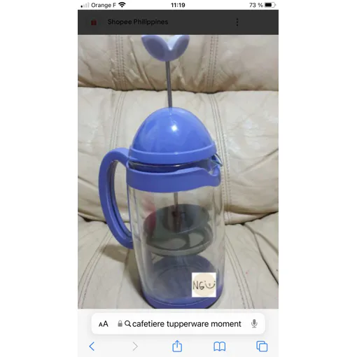 Cafetiére A Piston 8 Tasses "Moments" Tupperware Bon état reconditionné disponible sur Rakuten
