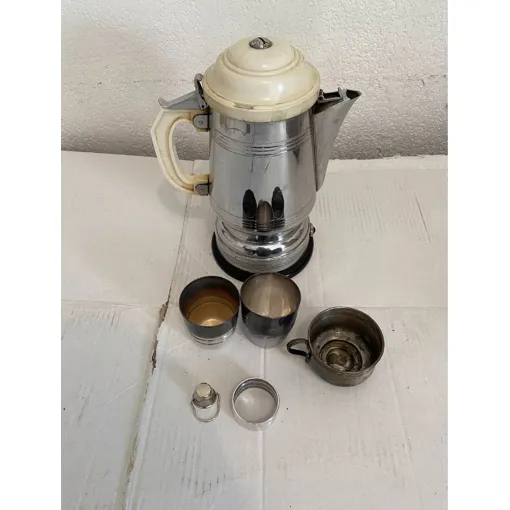 Cafetière Électrique - Vintage - En Inox - Bon État Bon état reconditionné disponible sur Rakuten