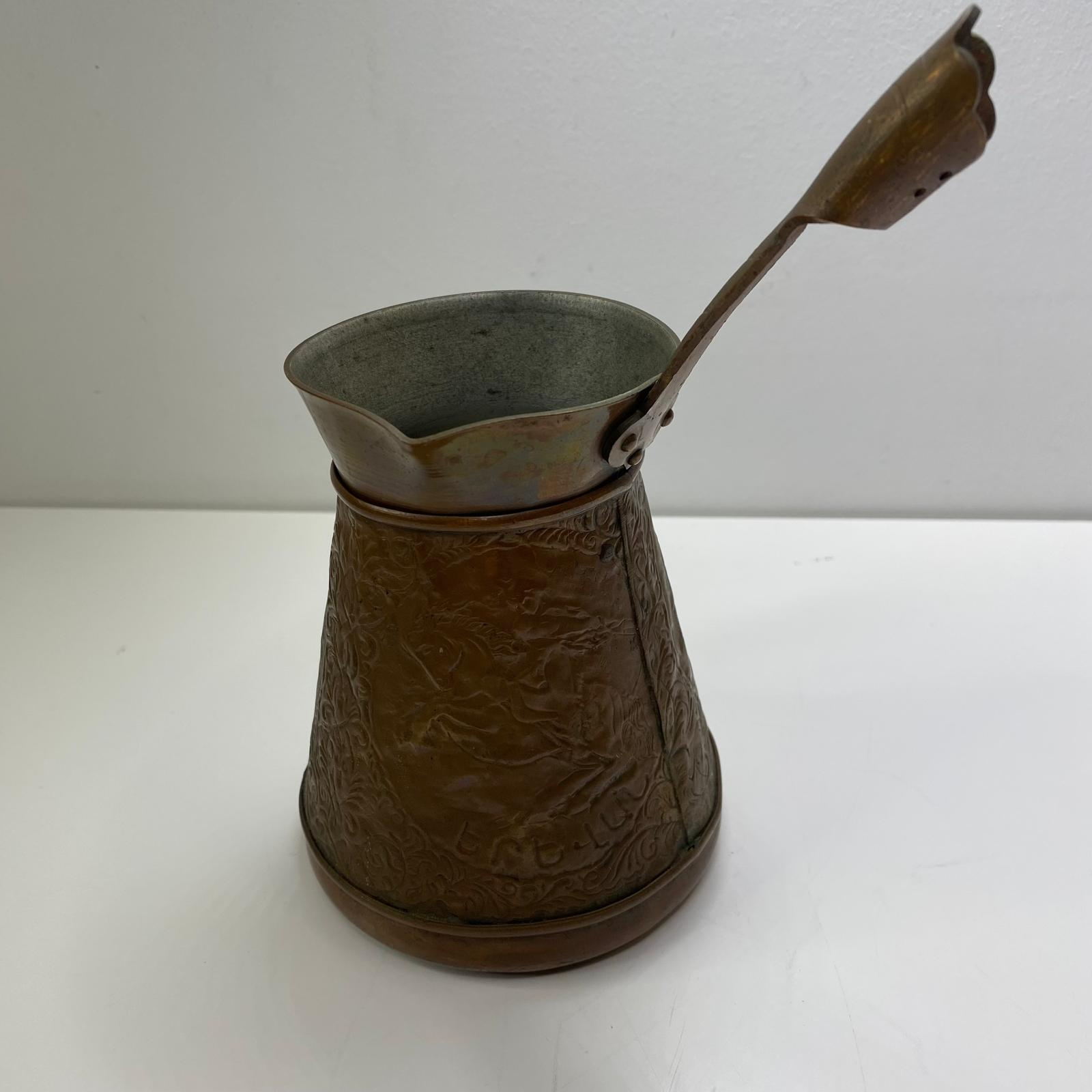 Voir photo 3 de Cafetière en cuivre turque Cafetière en cuivre turque Bon état reconditionné photo 3