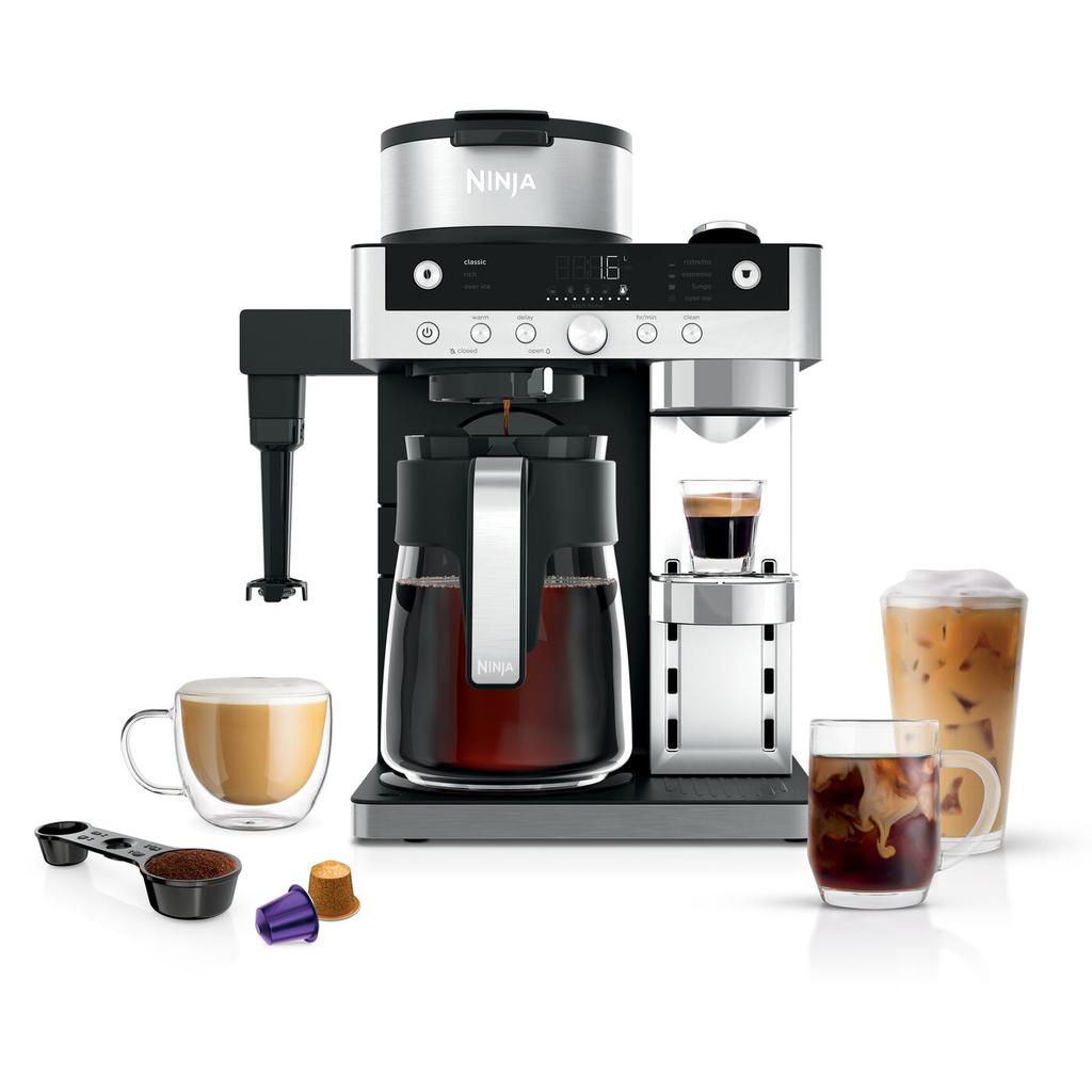 Cafetière expresso combiné Ninja CFN802EU 1,8000L - Gris Reconditionné Ninja reconditionné disponible sur Backmarket