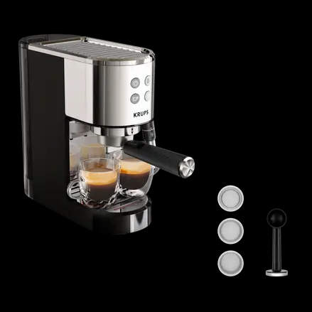 Voir photo 2 de Cafetière expresso Krups XP444C10R Cafetière expresso Krups XP444C10R Très bon état reconditionné photo 2