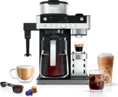 Cafetière filtre et capsules NINJA avec mousseur intégré CFN803EU Parfait état - 199,00 € Cafetière filtre et capsules NINJA avec mousseur intégré CFN803EU Parfait état reconditionné disponible sur Boulanger