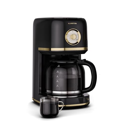 Cafetière filtre rétro - Klarstein Victoria - 1,5 L - 12 tasses - Maintien au chaud 30 min - Système anti-gouttes État correct reconditionné disponible sur Fnac