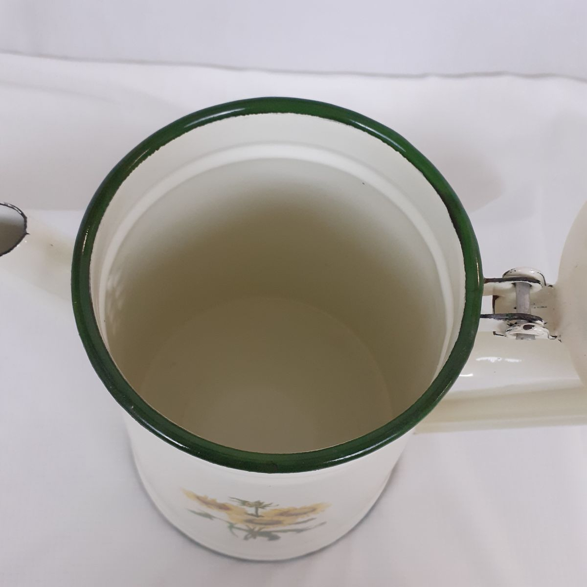 Voir photo 4 de Cafetière - Métal émaillé - Déco Tournesols Cafetière - Métal émaillé - Déco Tournesols Très bon état reconditionné photo 4