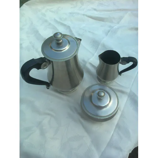 Cafetière. Pot À Lait. Sucrier. Letang Remy Inox 18/10 Bon état reconditionné disponible sur Rakuten