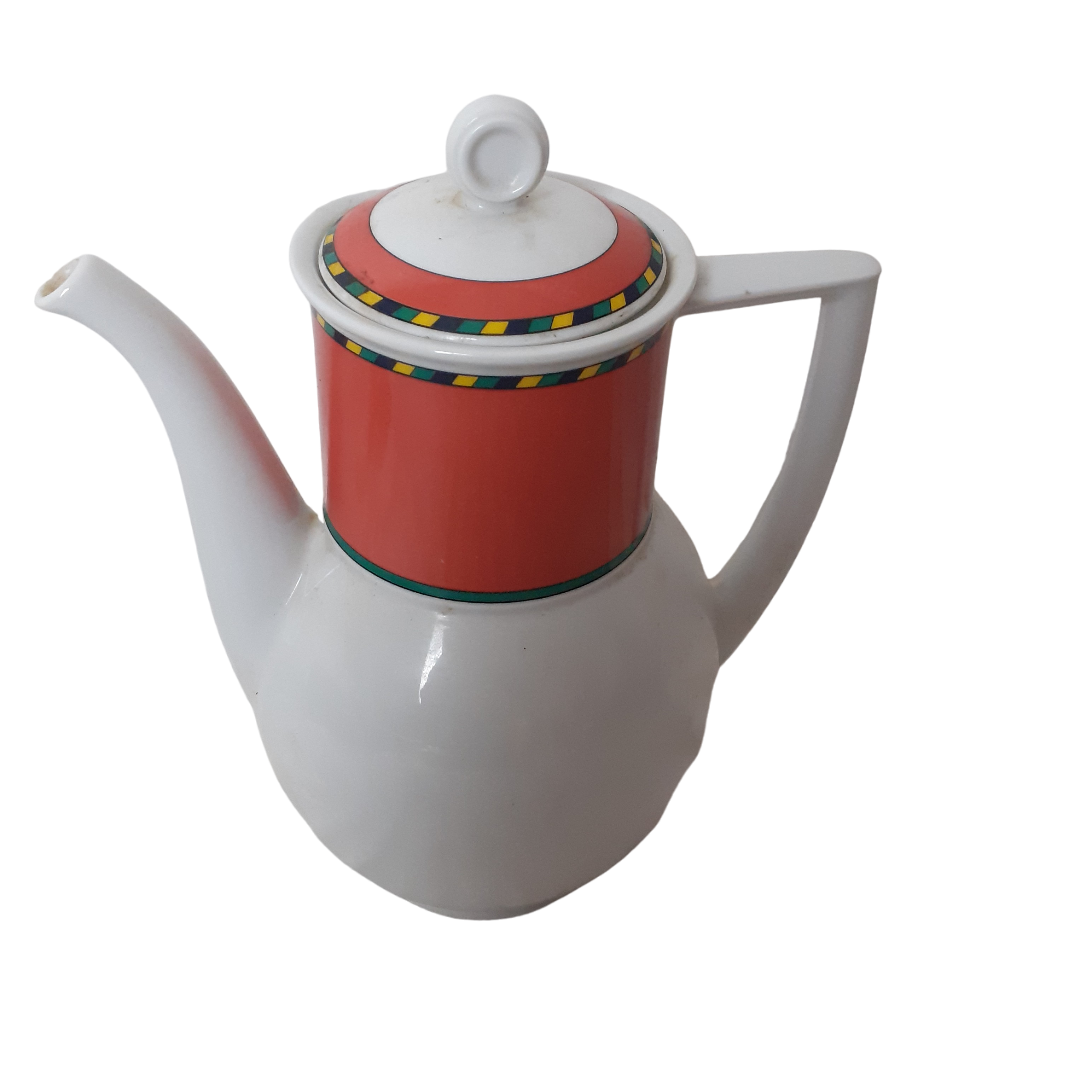 Acheter Cafetière rétro en porcelaine orange et blanc de marque ELISTA en parfait état. Très bon état - 10,00 € Cafetière rétro en porcelaine orange et blanc de marque ELISTA en parfait état. Très bon état reconditionné disponible sur Label Emmaüs