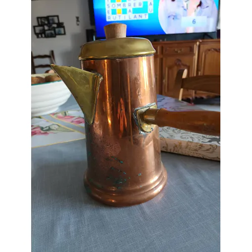 Cafetière, Théière , Chocolatière Cuivre Vintage Bon état reconditionné disponible sur Rakuten