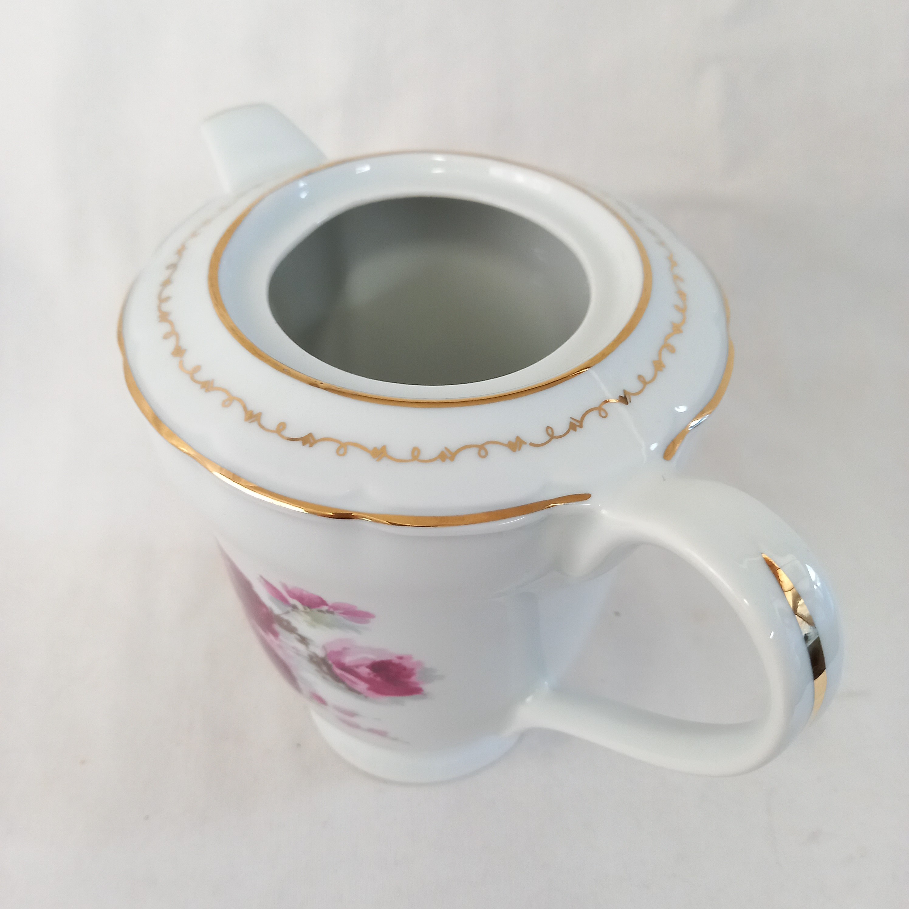 Voir photo 4 de Cafetière verseuse en porcelaine de Vierzon, estampillée CG Cafetière verseuse en porcelaine de Vierzon, estampillée CG Très bon état reconditionné photo 4