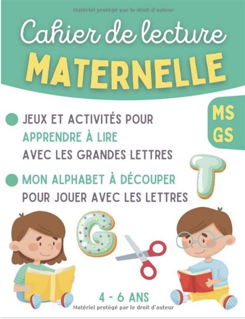 Cahier de Lecture Maternelle MS GS - 4-6 ans - Jeux et Activités Ludiques État correct reconditionné disponible sur Fnac