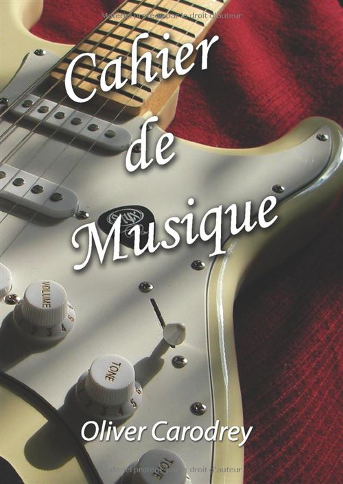 Cahier de Musique Narratik A4 - 12 portées et pages grands carreaux - 108 pages - Style Guitare Électrique État correct - 23,99 € Cahier de Musique Narratik A4 - 12 portées et pages grands carreaux - 108 pages - Style Guitare Électrique État correct N/A reconditionné disponible sur Fnac