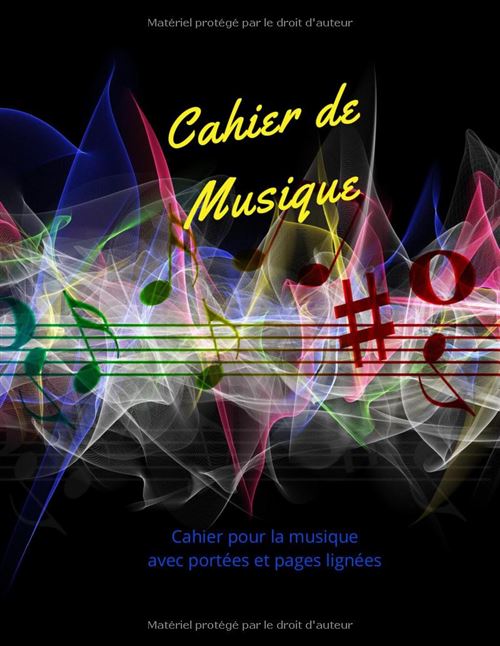 Cahier de musique Narratik grand format 21,59 x 27,94 cm 12 portées État correct N/A reconditionné disponible sur Fnac