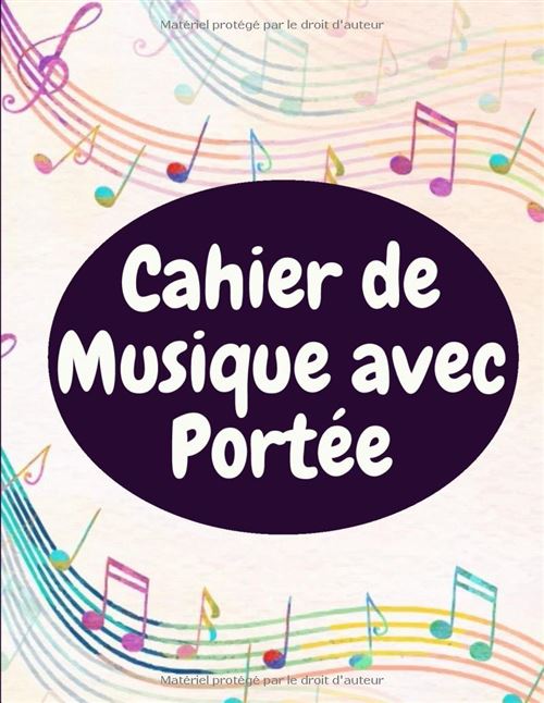 Cahier de musique Narratik grand format - Papier à portées et ligné pour composition et paroles (21,59 × 27,94 cm) État correct reconditionné disponible sur Fnac
