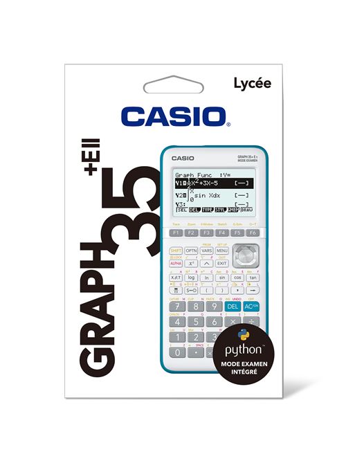 Calculatrice graphique Casio Python Graph35 + EII État correct Casio reconditionné disponible sur Fnac