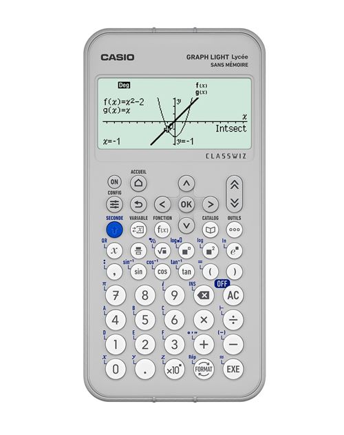 Calculatrice scientifique Casio Graph Light Gris État correct Casio reconditionné disponible sur Fnac