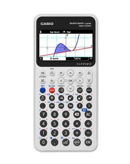Calculatrice scientifique Casio Graph Math Plus Blanc État correct Casio reconditionné disponible sur Fnac
